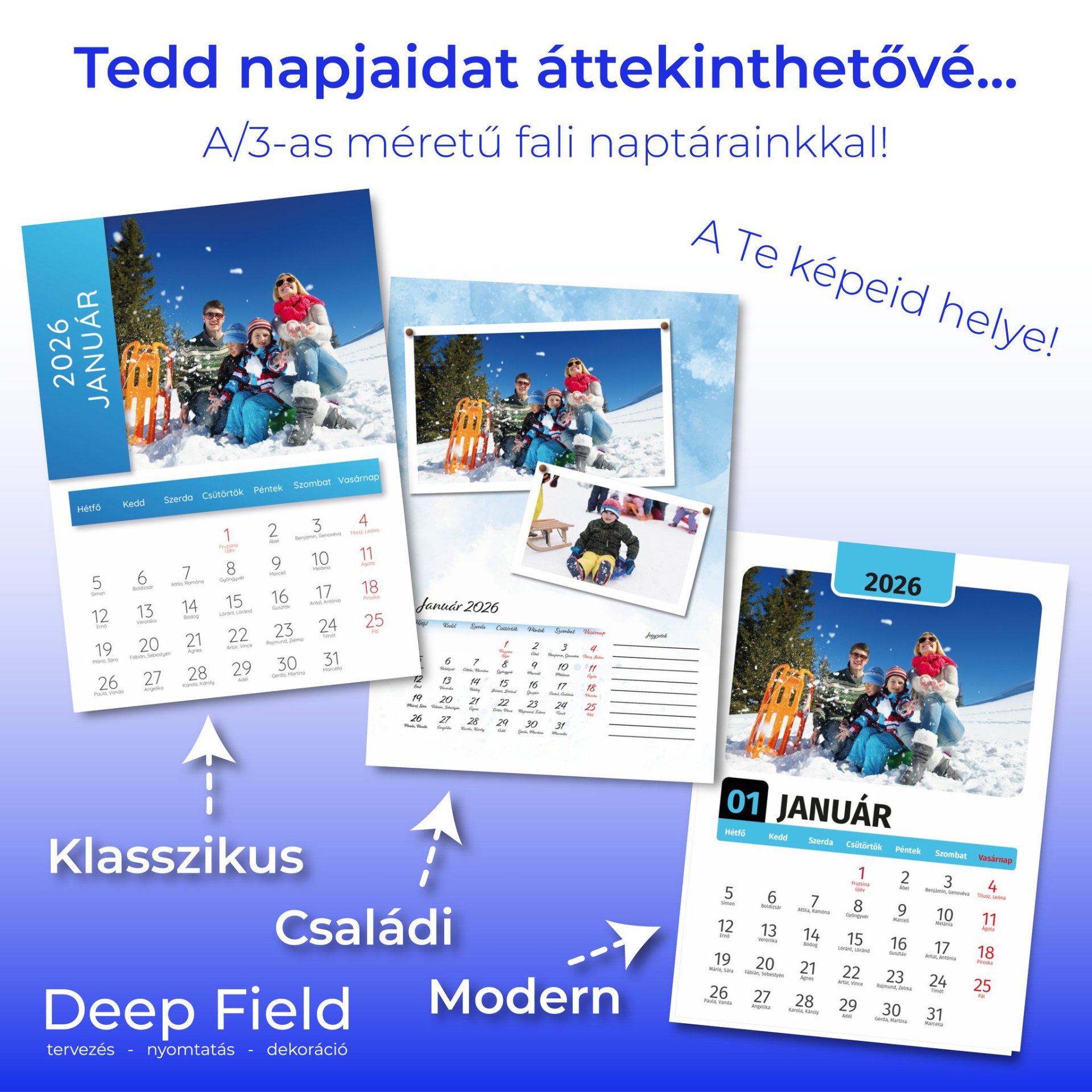 Miért ideális ajándék a családi naptár karácsonyra?